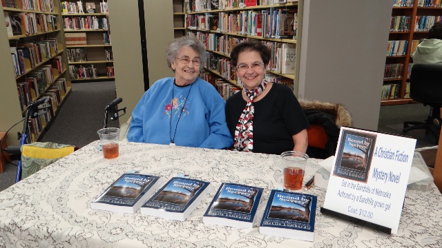 Mom and I at first book signing - Ainsworth Library, Jan. 2016,email size