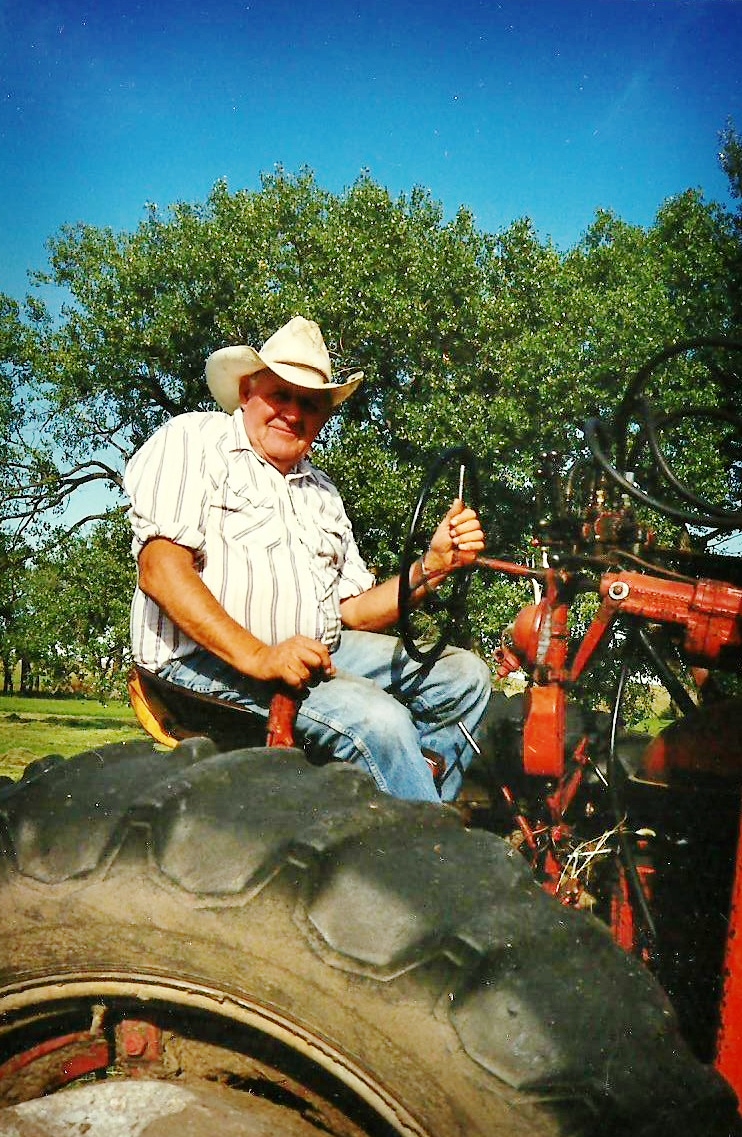 Dad on tractor 001